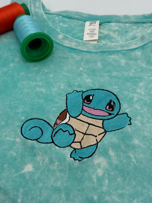 Squirtle Embroidered T-Shirt
