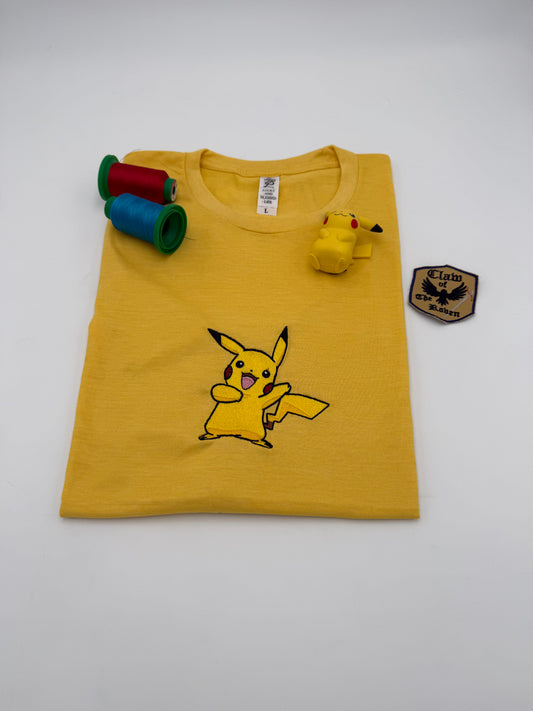 Pikachu Embroidered T-Shirt