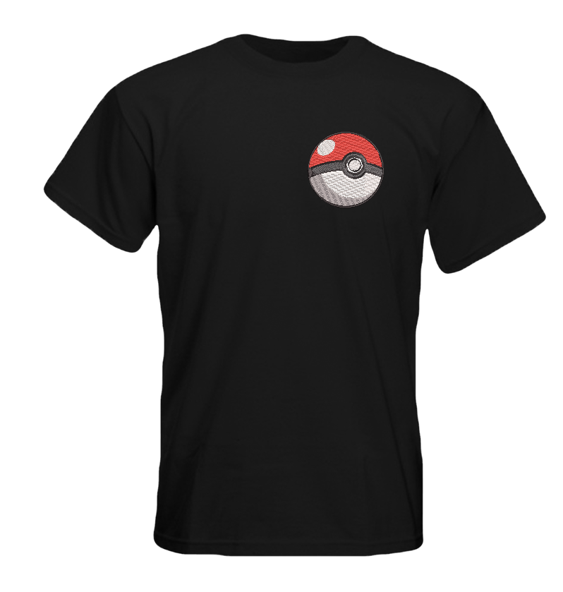 Poké Ball Embroidery T-Shirt