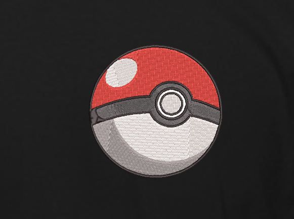 Poké Ball Embroidery T-Shirt