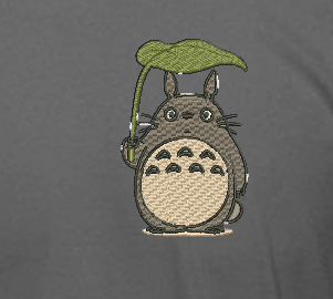 Totoro Embroidery T-Shirt